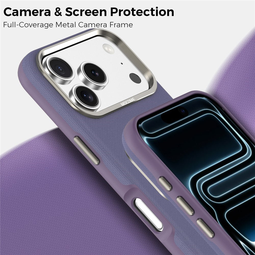 iPhone 18 Pro EIDERWOOD Konstläder Baksida Skal m. Avtagbar Korthållare - MagSafe Kompatibel - Lila