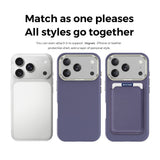 iPhone 18 Pro EIDERWOOD Konstläder Baksida Skal m. Avtagbar Korthållare - MagSafe Kompatibel - Lila