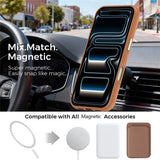 iPhone 18 Pro EIDERWOOD Konstläder Baksida Skal m. Avtagbar Korthållare - MagSafe Kompatibel - Brun