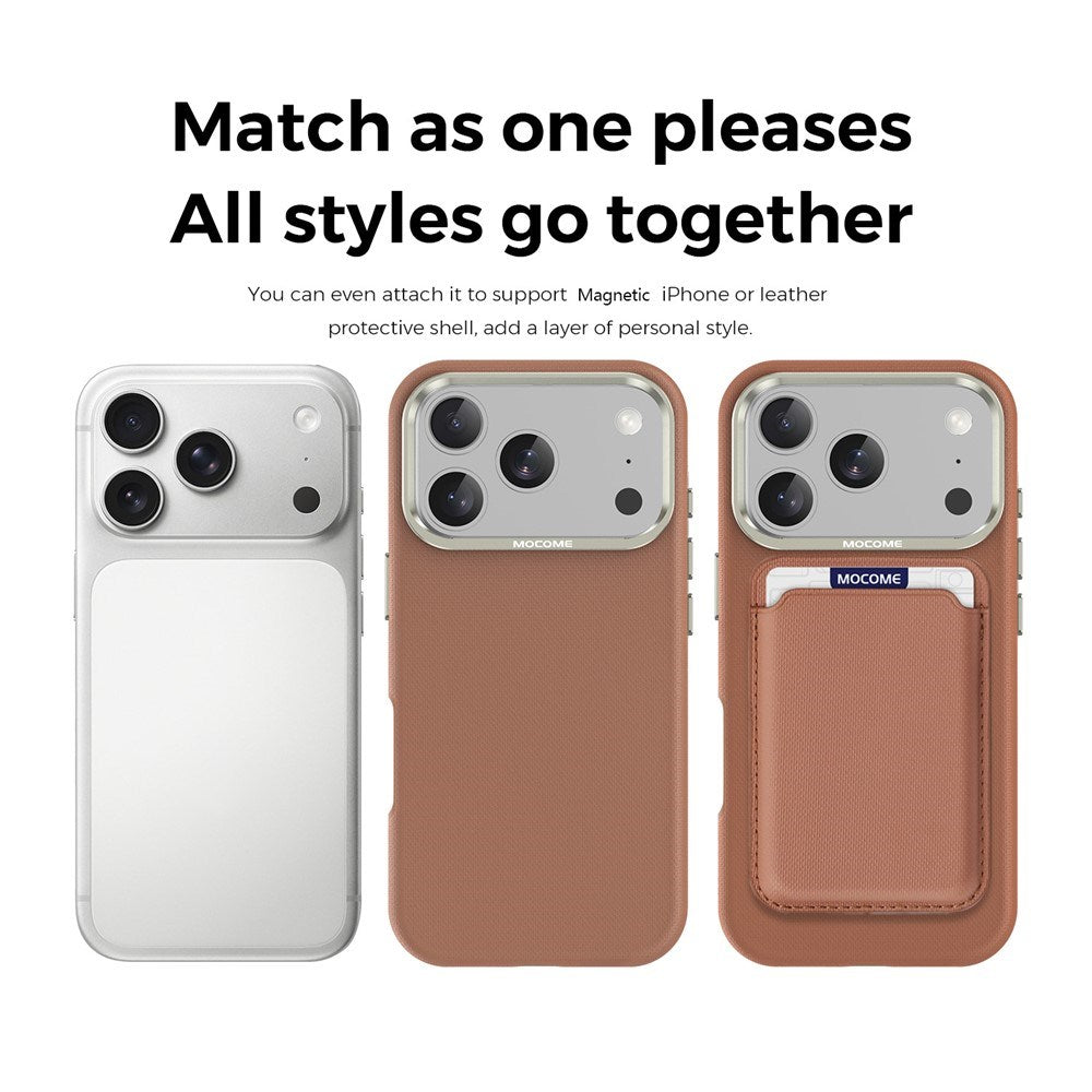 iPhone 18 Pro EIDERWOOD Konstläder Baksida Skal m. Avtagbar Korthållare - MagSafe Kompatibel - Brun