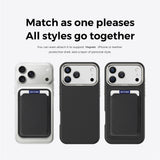 iPhone 18 Pro Max EIDERWOOD Konstläder Baksida Skal m. Avtagbar Korthållare - MagSafe Kompatibel - Svart