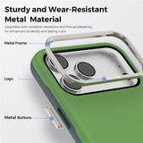 iPhone 18 Pro Max EIDERWOOD Konstläder Baksida Skal m. Avtagbar Korthållare - MagSafe Kompatibel - Grön