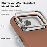 iPhone 18 Pro Max EIDERWOOD Konstläder Baksida Skal m. Avtagbar Korthållare - MagSafe Kompatibel - Brun