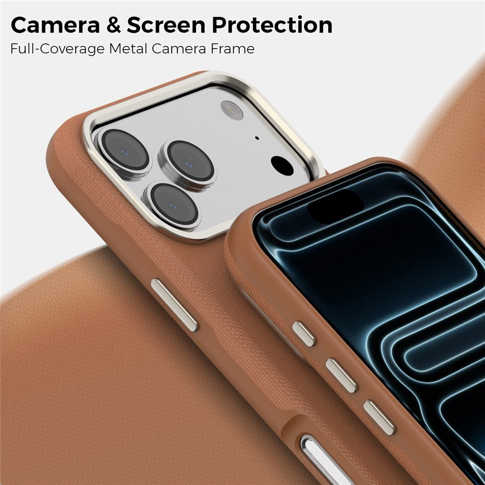 iPhone 18 Pro Max EIDERWOOD Konstläder Baksida Skal m. Avtagbar Korthållare - MagSafe Kompatibel - Brun