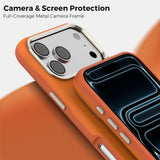 iPhone 18 Pro Max EIDERWOOD Konstläder Baksida Skal m. Avtagbar Korthållare - MagSafe Kompatibel - Orange