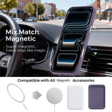 iPhone 18 Pro Max EIDERWOOD Konstläder Baksida Skal m. Avtagbar Korthållare - MagSafe Kompatibel - Lila