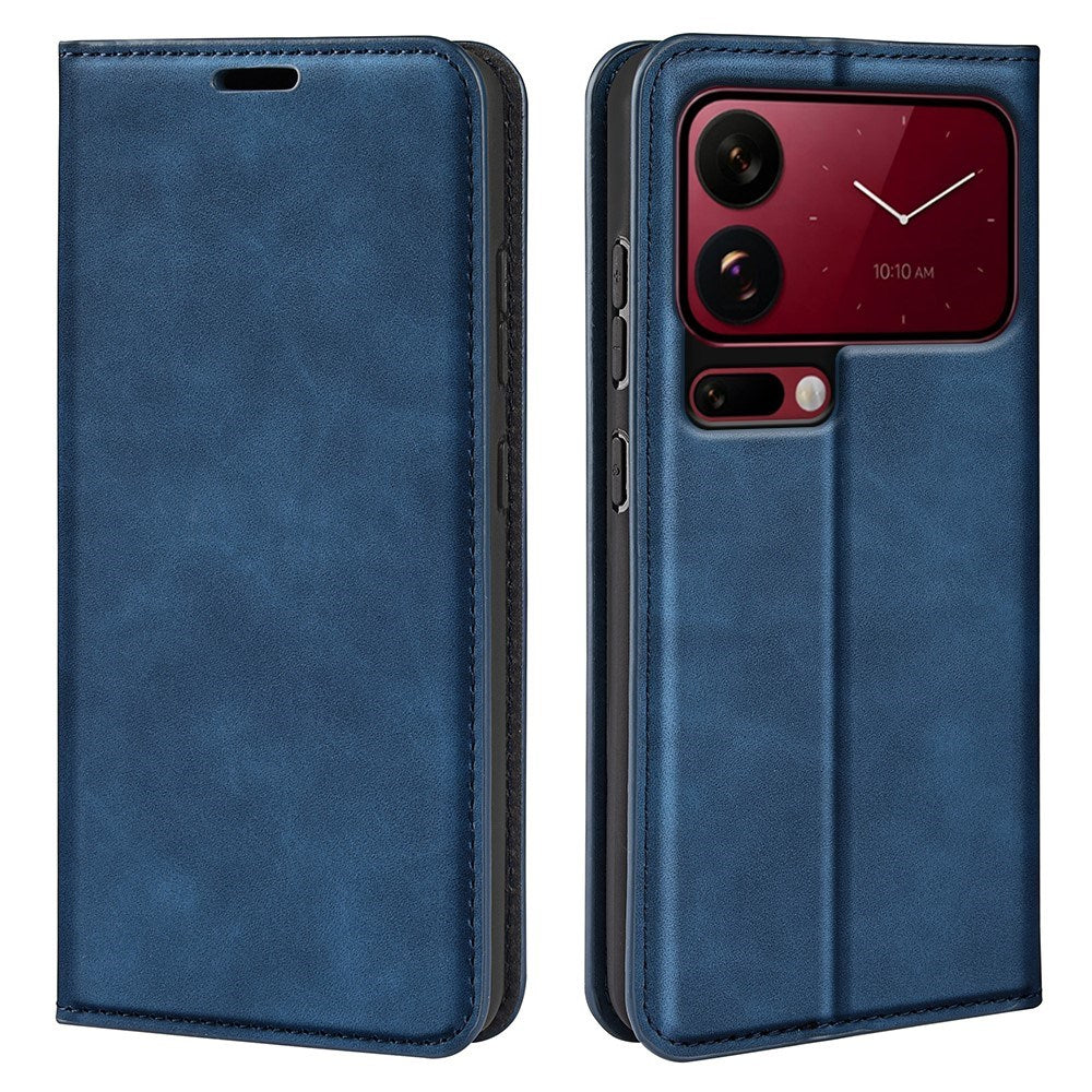 Xiaomi 18 Pro Max EIDERWOOD Fodral i Konstläder med Plånboksfack och Stativfunktion - Blå