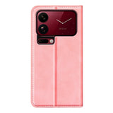 Xiaomi 18 Pro EIDERWOOD Fodral i Konstläder med Plånboksfack och Stativfunktion - Rosa
