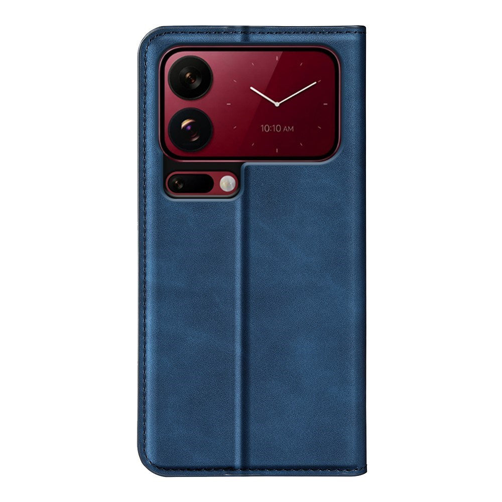 Xiaomi 18 Pro EIDERWOOD Fodral i Konstläder med Plånboksfack och Stativfunktion - Blå