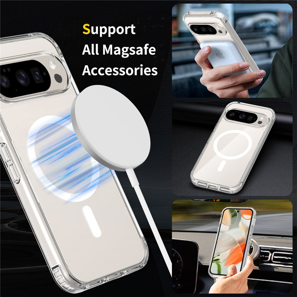 Google Pixel 11 Pro XL Skyddsset med 1 x MagSafe Skal & 2 x Skärmskydd & 2 x Kameralinsglas - Genomskinlig