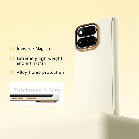 Google Pixel 11 Pro Fold ABEEL Hårt Soft-Touch Plast Skal - MagSafe Kompatibel - Gul