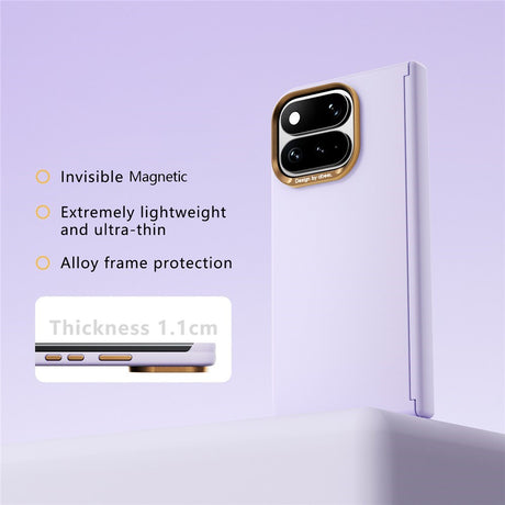 Google Pixel 11 Pro Fold ABEEL Hårt Soft-Touch Plast Skal - MagSafe Kompatibel - Lila