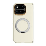 Google Pixel 11 Pro Fold ABEEL Hårt Soft-Touch Plast Skal m. Kickstand - MagSafe Kompatibel - Gul