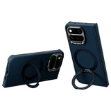 Google Pixel 11 Pro Fold ABEEL Hårt Soft-Touch Plast Skal m. Kickstand - MagSafe Kompatibel - Mörkblå