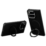 Google Pixel 11 Pro Fold ABEEL Hårt Soft-Touch Plast Skal m. Kickstand - MagSafe Kompatibel - Svart