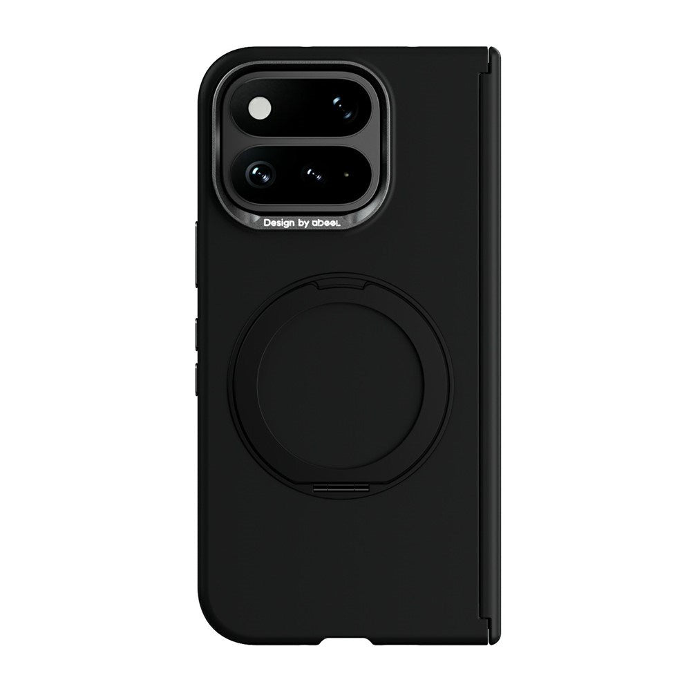 Google Pixel 11 Pro Fold ABEEL Hårt Soft-Touch Plast Skal m. Kickstand - MagSafe Kompatibel - Svart