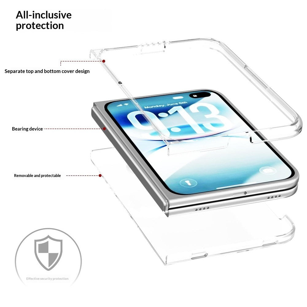iPhone Fold EIDERWOOD Hårt Plast Skal - Genomskinlig