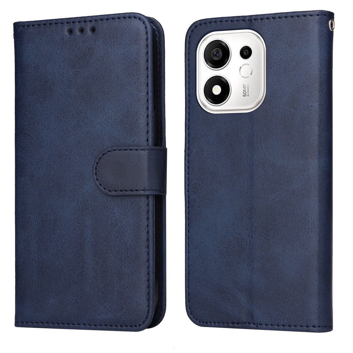 Honor 600 Smart EIDERWOOD Flipfodral i konstläder - Blå