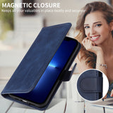 Honor 600 Smart EIDERWOOD Flipfodral i konstläder - Blå