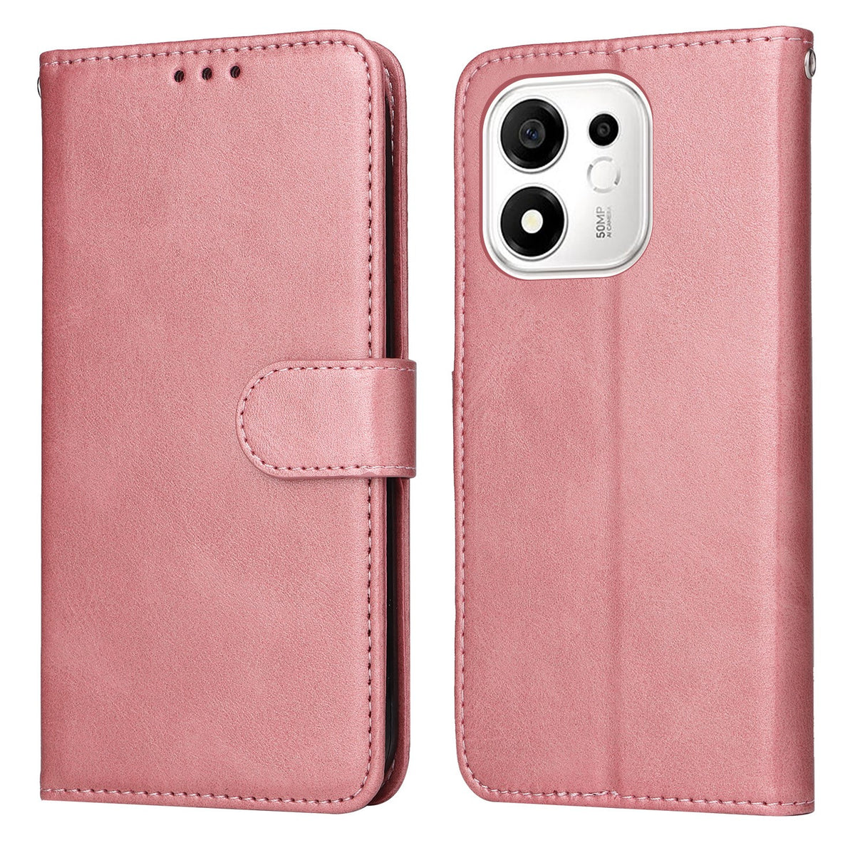 Honor 600 Smart EIDERWOOD Flipfodral i konstläder - Rosa