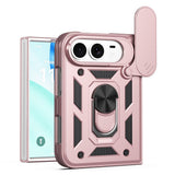 iPhone Fold EIDERWOOD Hybrid Hantverkar Skal m. Kickstand & Cam Slider - Rose Gold