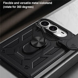 iPhone Fold EIDERWOOD Hybrid Hantverkar Skal m. Kickstand & Cam Slider - Blå