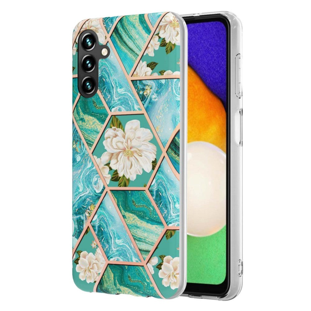 Samsung Galaxy A14 (5G) Skal Hybridplast - Vita Blommor