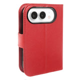 iPhone Fold EIDERWOOD Konstläder Fodral m. Korthållare & Ståfunktion - Röd