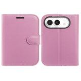 iPhone Fold EIDERWOOD Konstläder Fodral m. Korthållare & Ståfunktion - Rosa