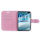 iPhone Fold EIDERWOOD Konstläder Fodral m. Korthållare & Ståfunktion - Rosa