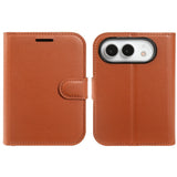 iPhone Fold EIDERWOOD Konstläder Fodral m. Korthållare & Ståfunktion - Brun