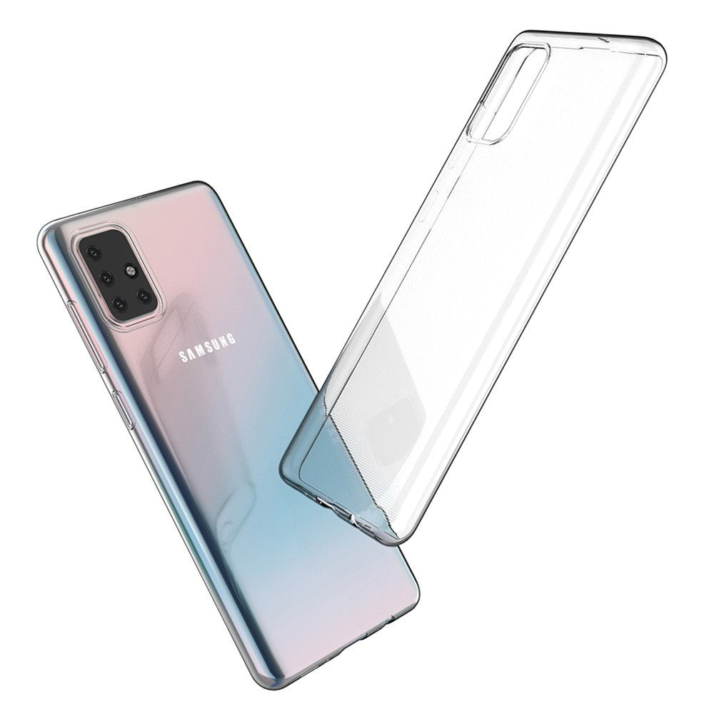 Samsung Galaxy A71 Flexibelt Plast Skal - Genomskinlig