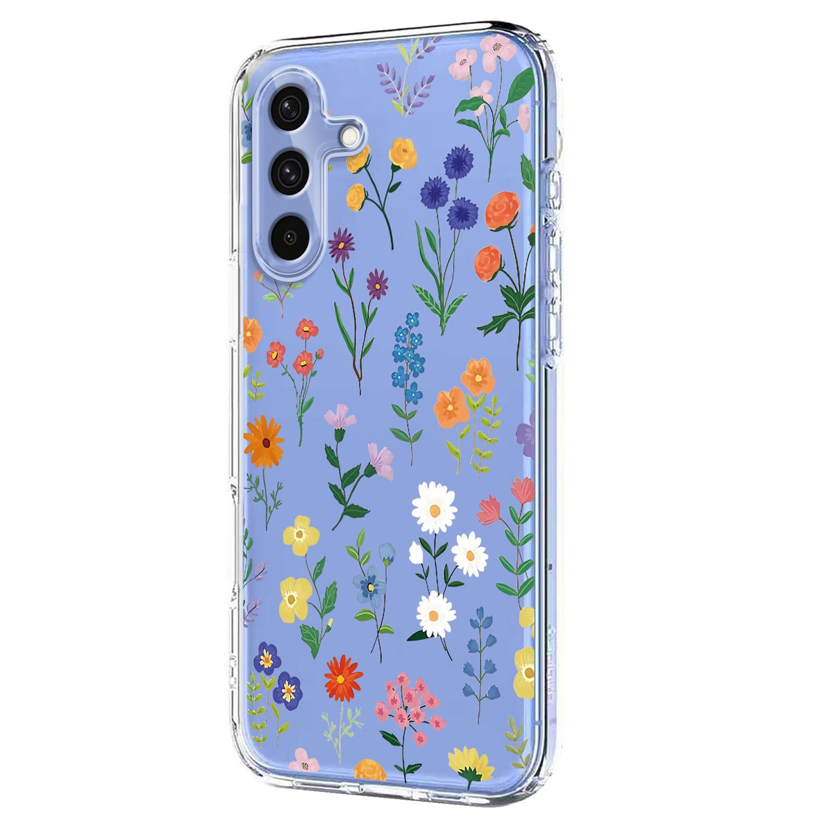 Samsung Galaxy S26 FE EIDERWOOD Flexibelt Plast Skal med Blommotiv - Transparent / Olika Blommor