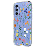 Samsung Galaxy S26 FE EIDERWOOD Flexibelt Plast Skal med Blommotiv - Transparent / Olika Blommor
