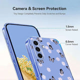 Samsung Galaxy S26 FE EIDERWOOD Flexibelt Plast Skal med Blommotiv - Transparent / Fjärilar