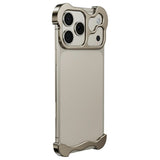 iPhone 18 Pro Tvådelat Metall Bumper Skal - Guld