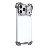 iPhone 18 Pro Tvådelat Metall Bumper Skal - Grå
