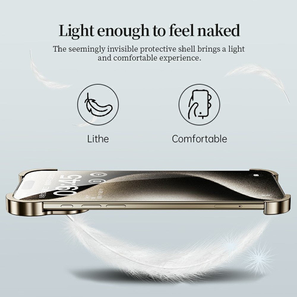 iPhone 18 Pro Max Tvådelat Metall Bumper Skal - Lila