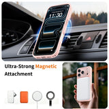 iPhone 18 Pro Max / 17 Pro Max Hybrid Plast Skal m. Stötdämpande Kanter & Kickstand - MagSafe Kompatibel - Rosa