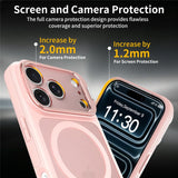 iPhone 18 Pro / 17 Pro Hybrid Plast Skal m. Stötdämpande Kanter & Kickstand - MagSafe Kompatibel - Rosa