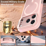 iPhone 18 Pro / 17 Pro Hybrid Plast Skal m. Stötdämpande Kanter & Kickstand - MagSafe Kompatibel - Rosa