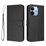 Xiaomi Redmi Note 17 Pro Max (5G) EIDERWOOD Konstläder Fodral m. Armband - Svart