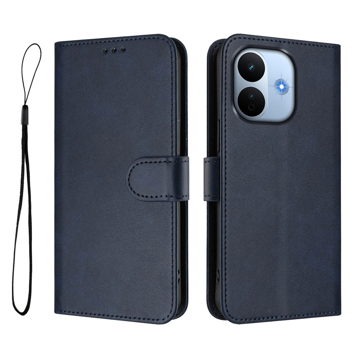 Xiaomi Redmi Note 17 Pro Max (5G) EIDERWOOD Konstläder Fodral m. Armband - Blå