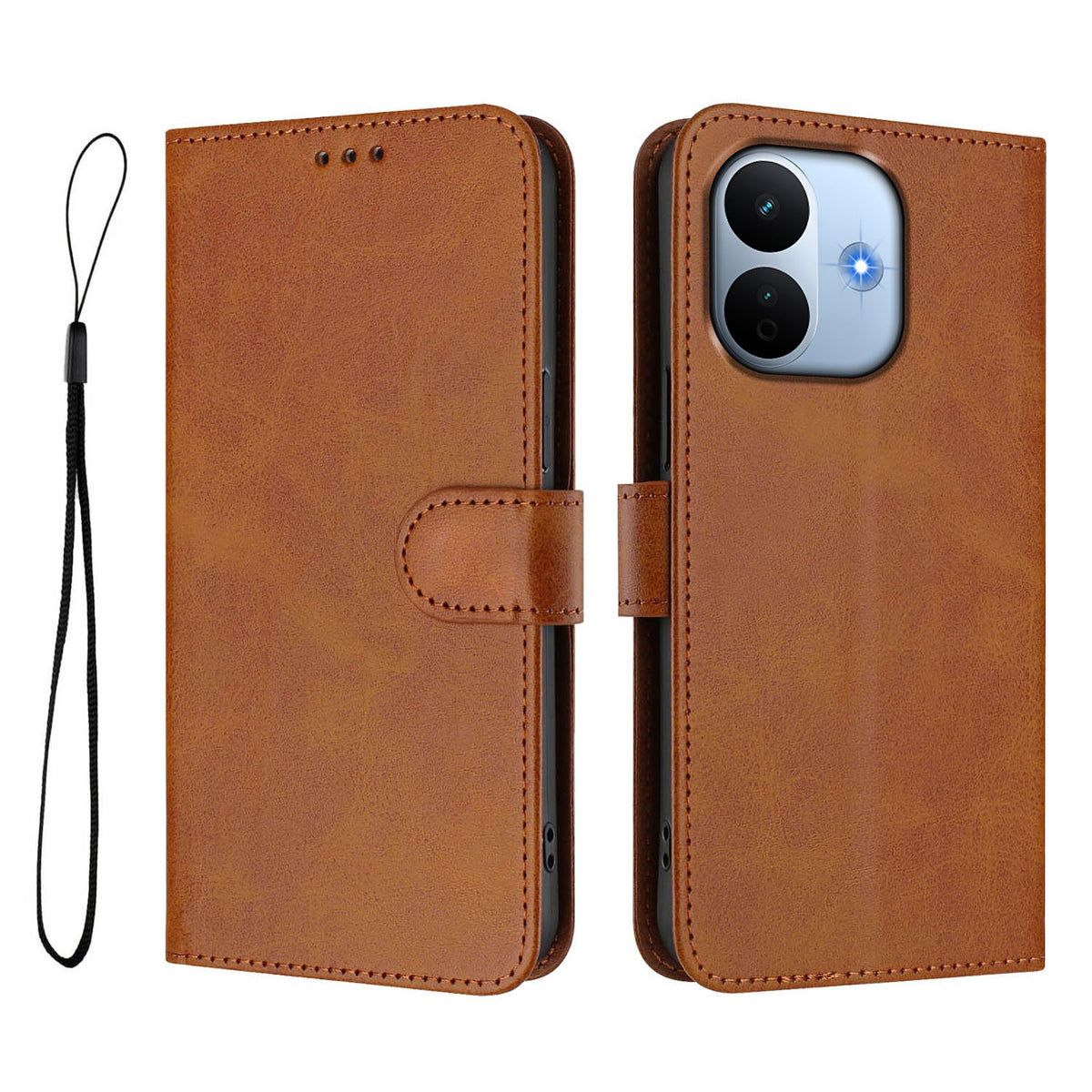 Xiaomi Redmi Note 17 Pro Max (5G) EIDERWOOD Konstläder Fodral m. Armband - Brun