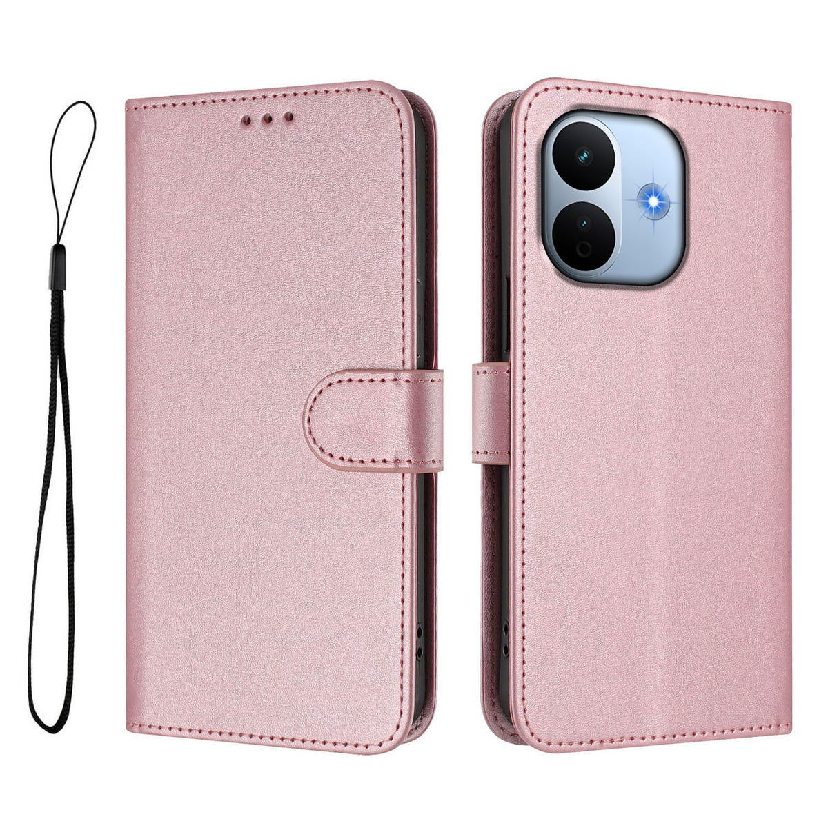Xiaomi Redmi Note 17 Pro Max (5G) EIDERWOOD Konstläder Fodral m. Armband - Rosa