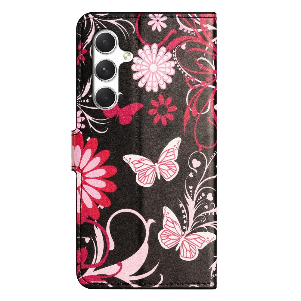 Samsung Galaxy S26 FE EIDERWOOD Fodral med Korthållare och Stativfunktion - Svart / Fjärilar