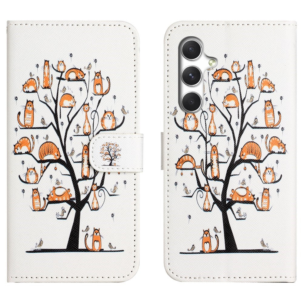 Samsung Galaxy S26 FE EIDERWOOD Fodral med Korthållare och Rem - Katter & Träd