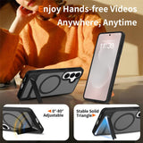 Samsung Galaxy S26 FE / S25 FE EIDERWOOD Hybrid Skal m. Kickstand - MagSafe Kompatibel - Svart