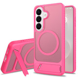 Samsung Galaxy S26 FE / S25 FE EIDERWOOD Hybrid Skal m. Kickstand - MagSafe Kompatibel - Pink