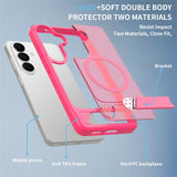 Samsung Galaxy S26 FE / S25 FE EIDERWOOD Hybrid Skal m. Kickstand - MagSafe Kompatibel - Pink